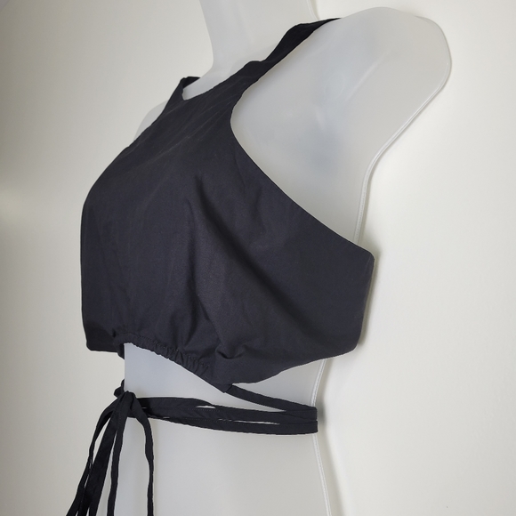 elodie Y2K Tie Black Cropped Tank Top S‎ - Picture 4 of 6